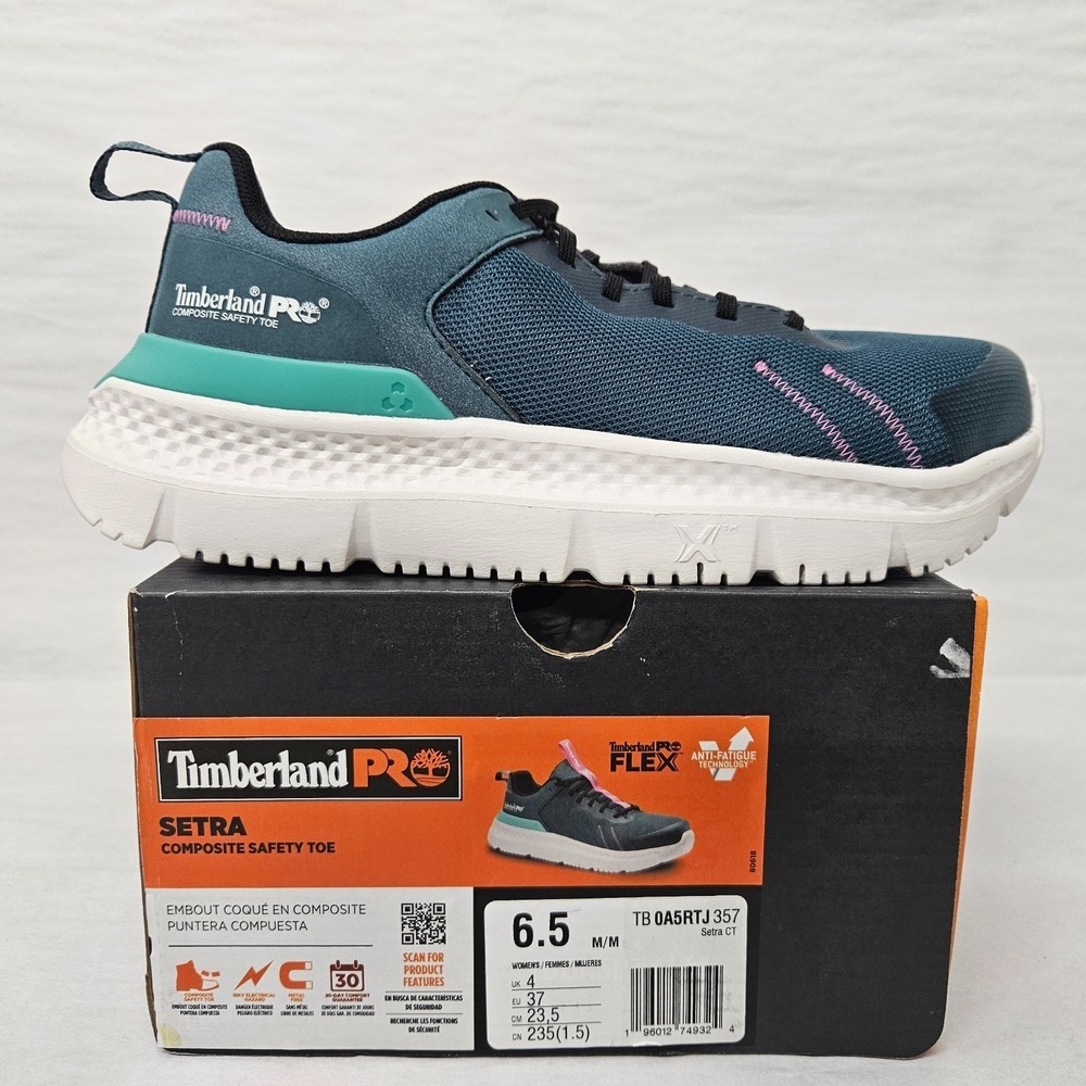 Timberland PRO Setra Work Safety Shoe Composite Toe TB0A5RTJ Blue Women Size 6.5